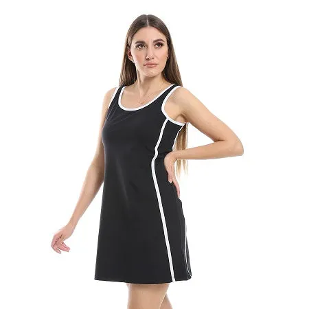 Nightgown For Women, Cotton Comfy and Trendy - Black