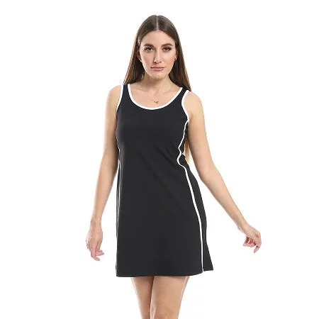 Nightgown For Women, Cotton Comfy and Trendy - Black