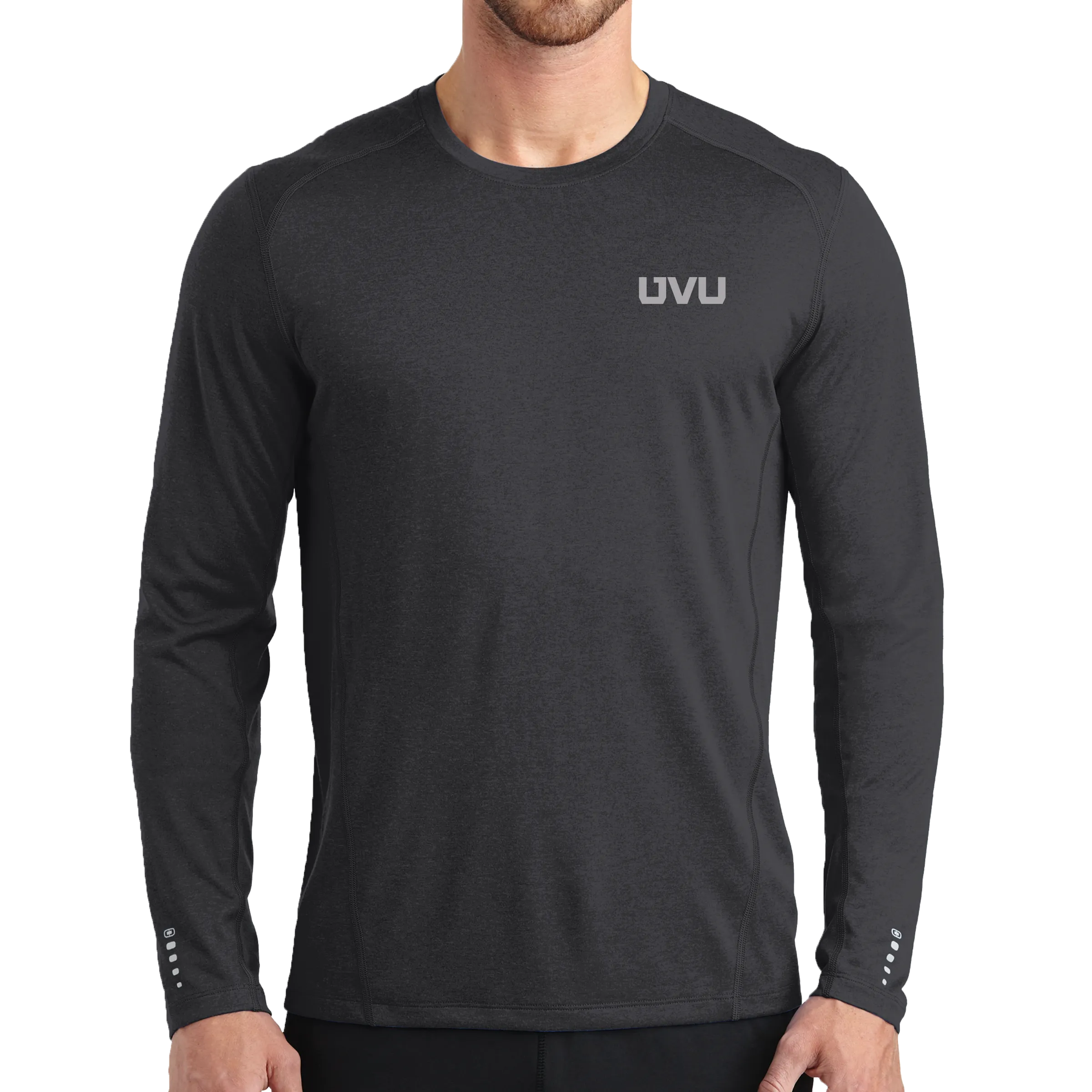 OGIO ENDURANCE Long Sleeve Pulse Crew- Mono Reflective - UVU Clearance