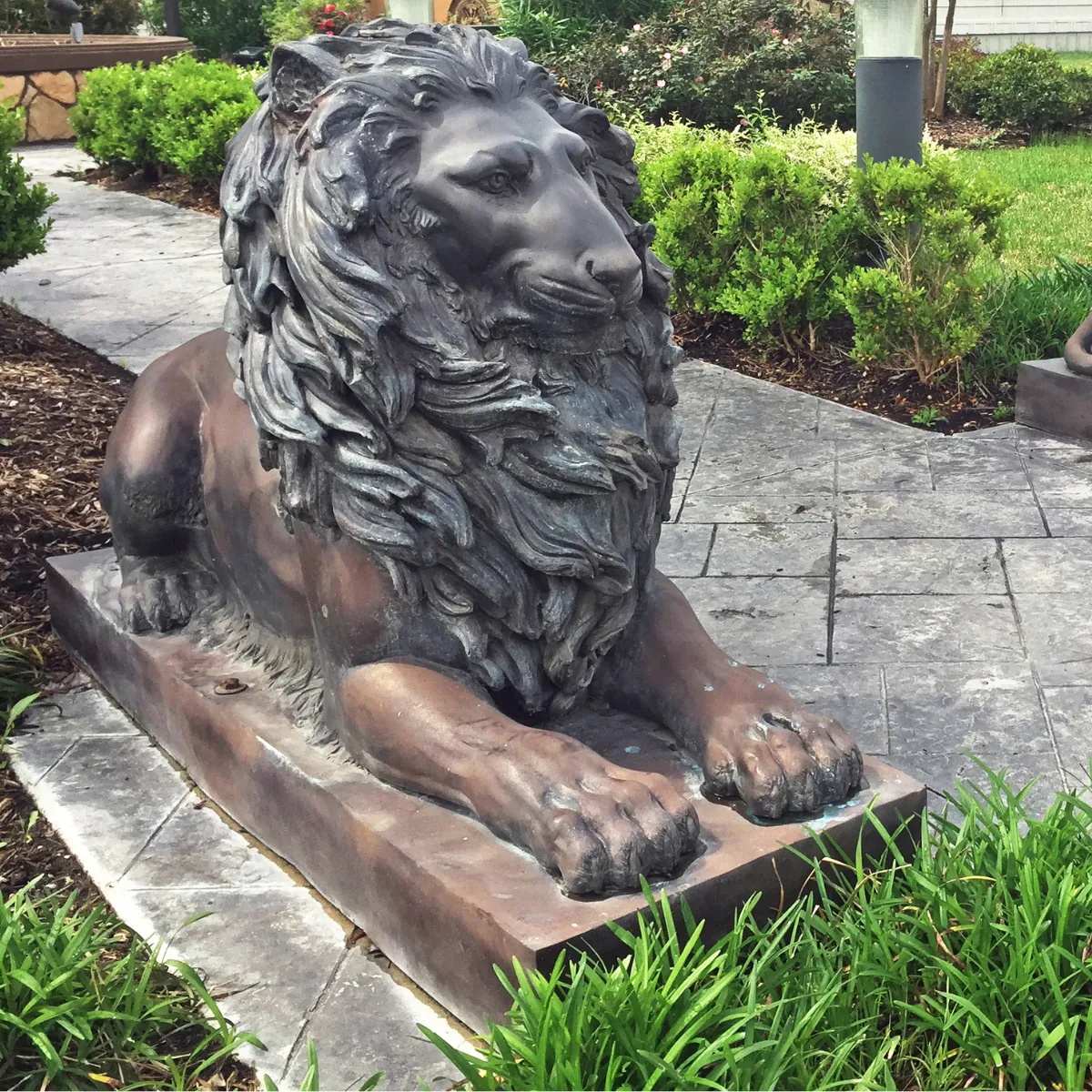 Pair of Reclining Palace Lions