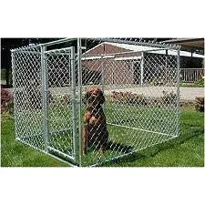 Patio-sized Portable Chain Link Dog Kennel