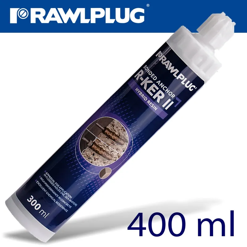 RAWLPLUG HYBRID RESIN 400ML CHEMICAL ANCHOR RAW R-KER-II-400