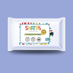 Skatrs Antibacterial Cleaning Wipes for Dogs and Cats