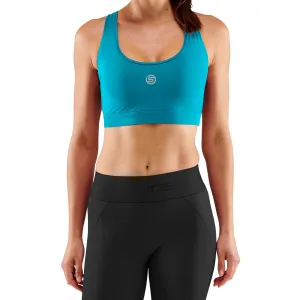 SKINS SERIES-3 WOMEN'S ACTIVE BRA CYAN