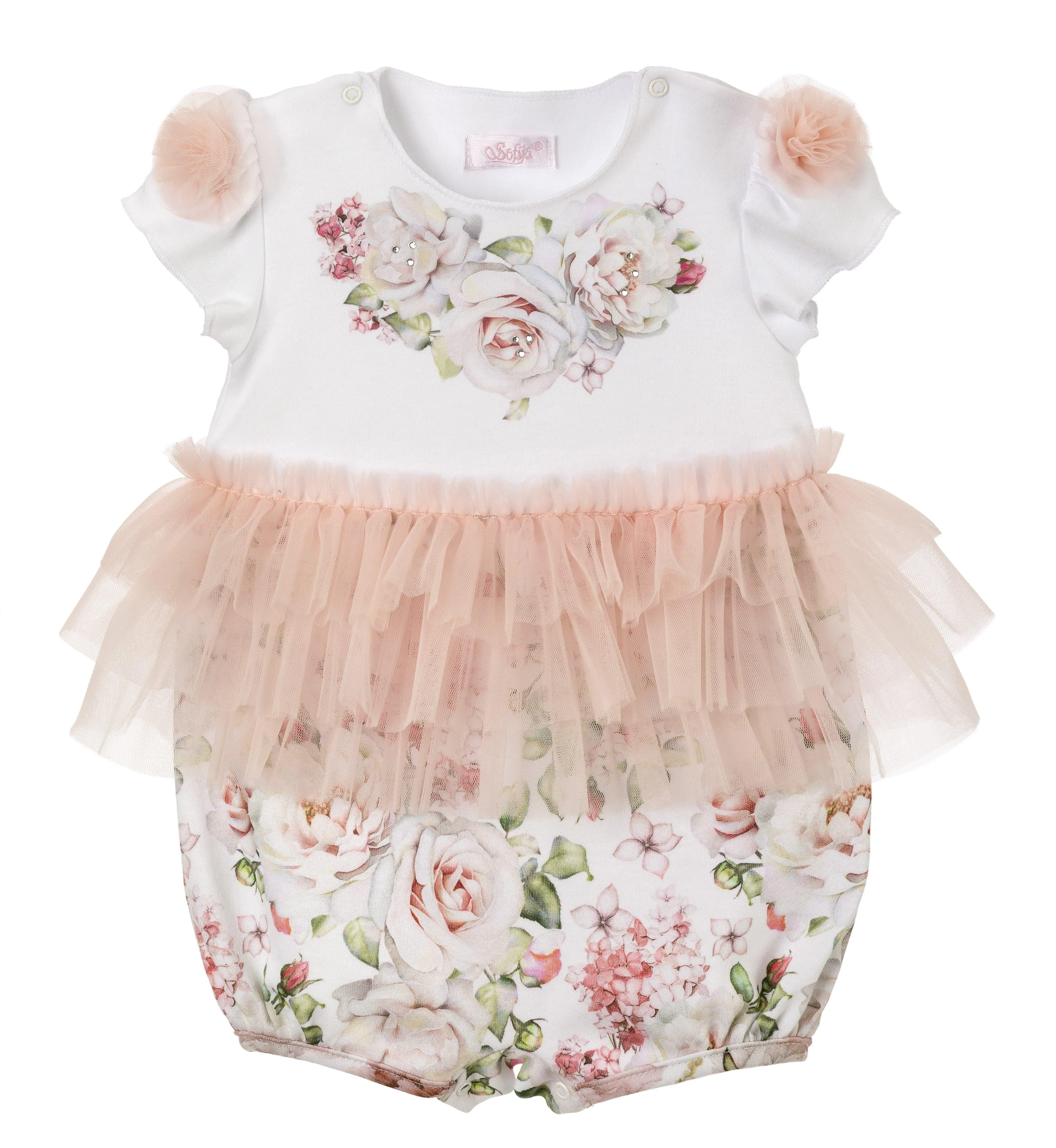 Sofija - Baby Girls POLA Shorty Babygrow