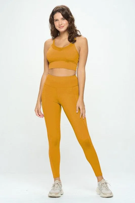 Solid Color Activewear Set