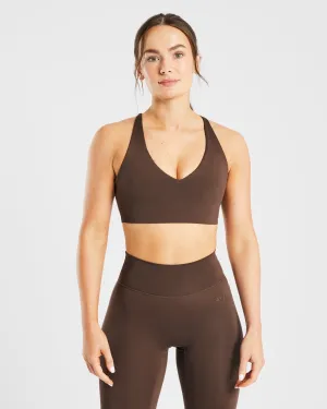 Staple Sports Bra - Brown