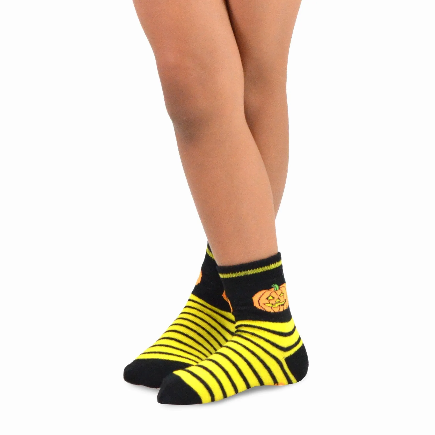 TeeHee Socks Kid's Halloween Cotton Short Crew Assorted 3-Pack (11240)