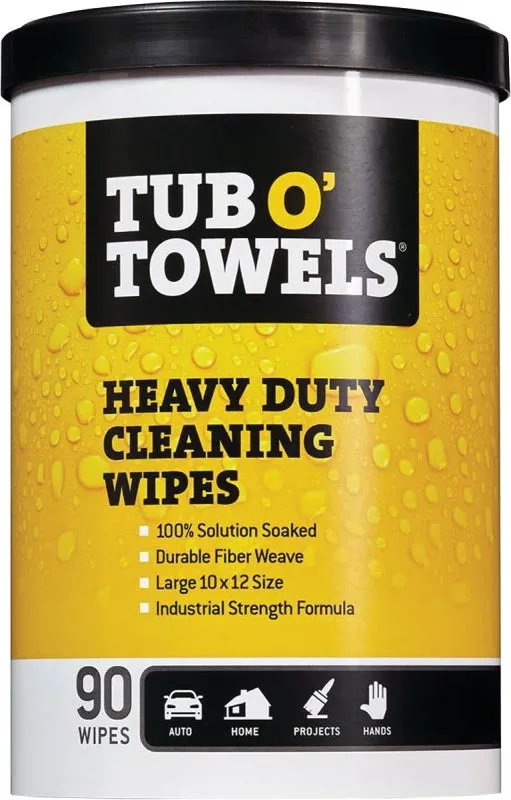 TUB O'TOWELS CLEAN WIPES 90CT :EA: QUANTITY: 1