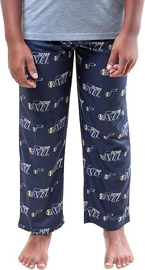 Ultra Game NBA Official Youth 2 Piece T-Shirt & Lounge Pants Pajama Set, Utah Jazz, Boys Sizes|Utah Jazz