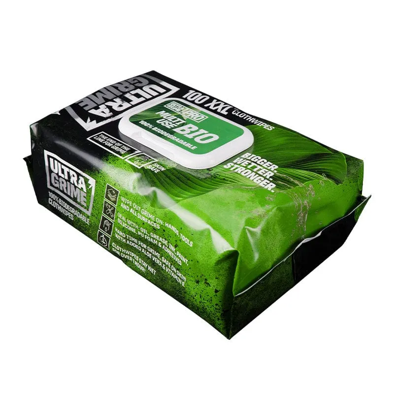 Ultra Grime Pro XXL Wipe x100 Bio Degradable