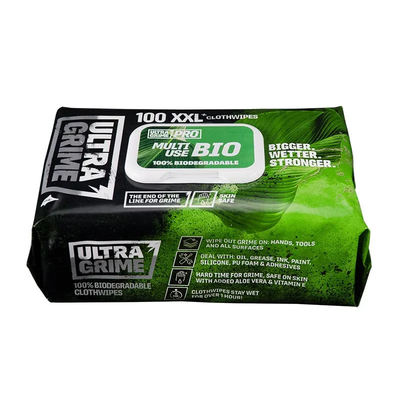 Ultra Grime Pro XXL Wipe x100 Bio Degradable