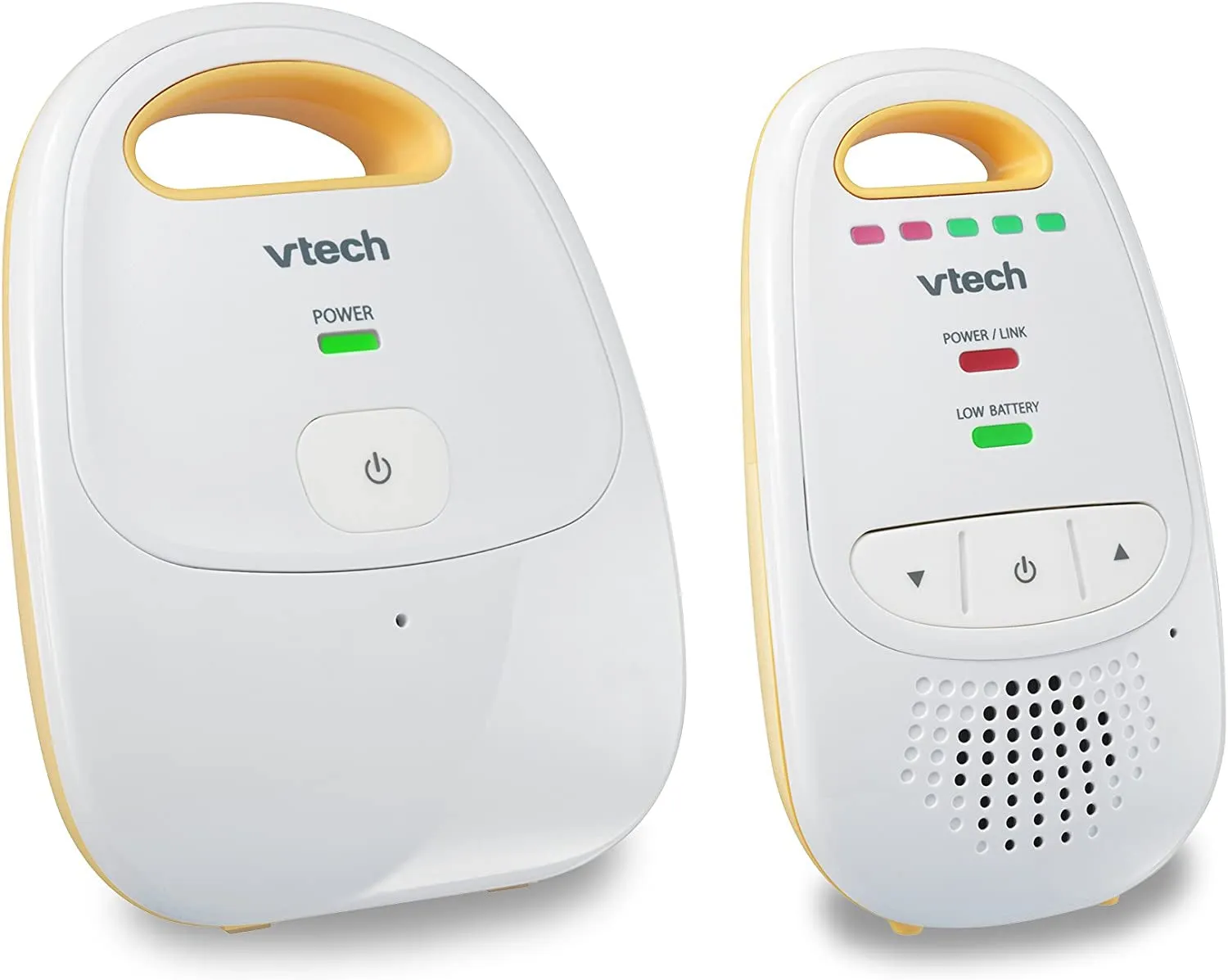 Vtech DM1411 Audio Baby Monitor & Portable Soother Dual-Unit Rechargeable Battery, Long Range, Soft-Glow Night Light, Soothing Sounds & Lullabies, Digital Wireless Transmission, Sound Indicator