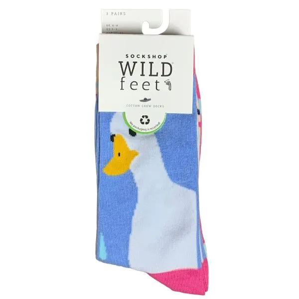 Wildfeet Animal Socks Pack of 3