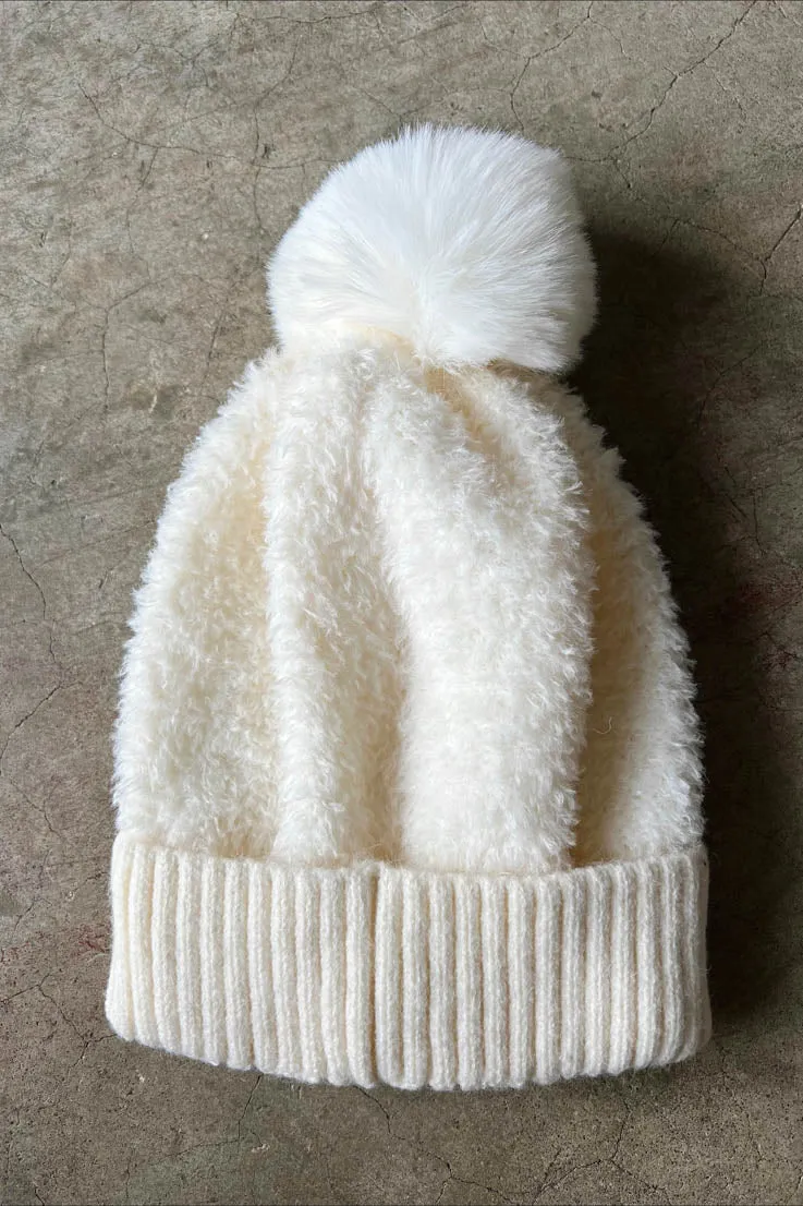 Winter White Beanie