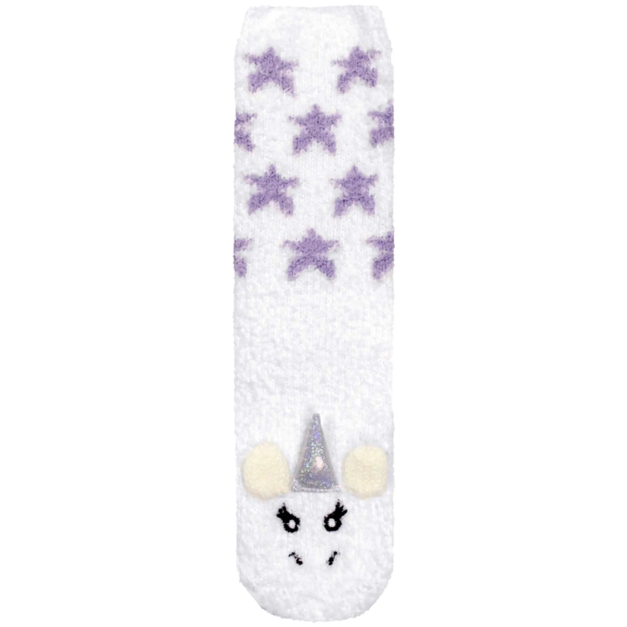 Women's Soft Warm Fuzzy Furry Cozy Unicorn Series Crew Socks, Singles