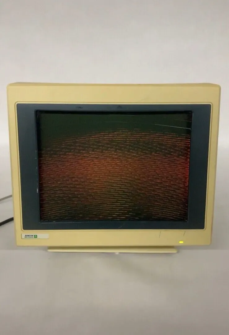 Zenith Data Systems ZCM-1492 FTM CRT Monitor VGA Screen Powers No Display Parts