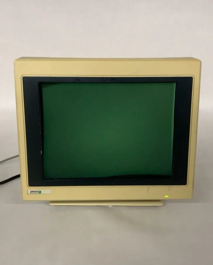 Zenith Data Systems ZCM-1492 FTM CRT Monitor VGA Screen Powers No Display Parts